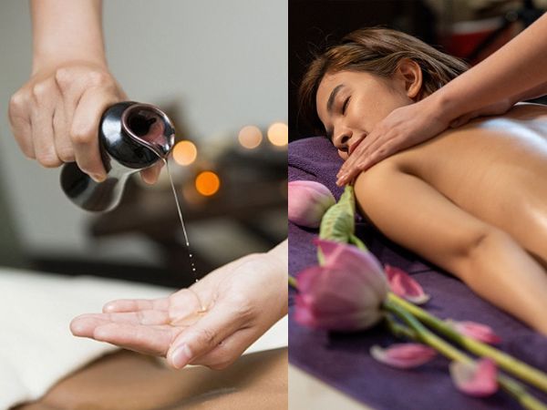 Sử dụng hỗn hợp tinh dầu cam để massage
