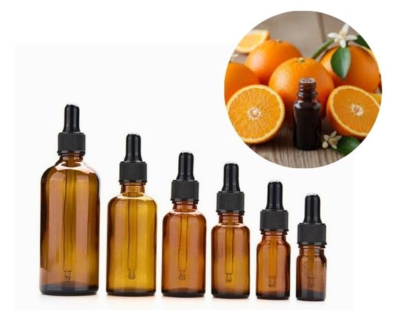 Đựng tinh dầu trong chai thủy tinh tối màu, tránh ánh nắng trực tiếp