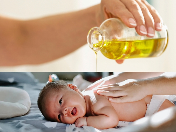 Massage bằng tinh dầu cho bé với lực nhẹ nhàng