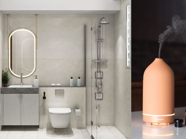 Dùng máy khuếch tán để duy trì hương thơm liên tục trong nhà vệ sinh