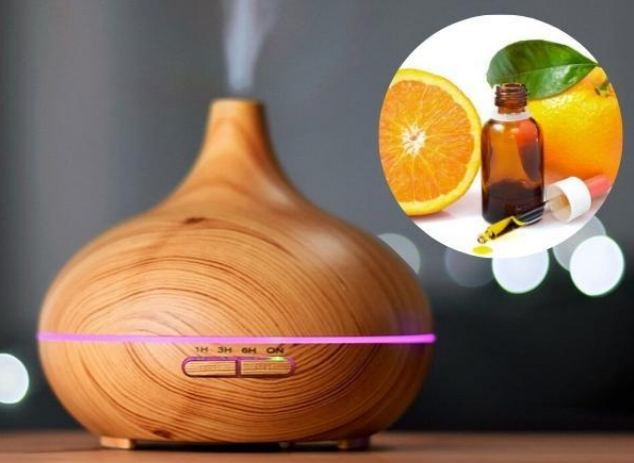 Xông phòng bằng tinh dầu cam giúp mang lại cảm giác dễ chịu cho không gian