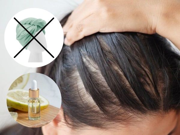 Da đầu dầu nên hạn chế ủ tóc với dầu nền vì dễ gây bết tóc