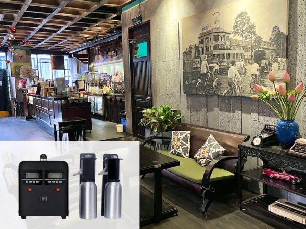Máy khuếch tán kết nối hệ thống HVAC phù hợp quán cà phê quy mô lớn