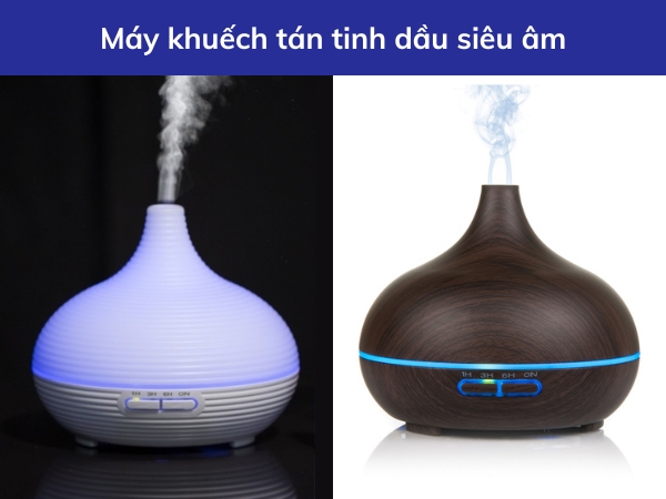 Máy khuếch tán tinh dầu siêu âm tạo hơi sương từ hỗn hợp nước và tinh dầu