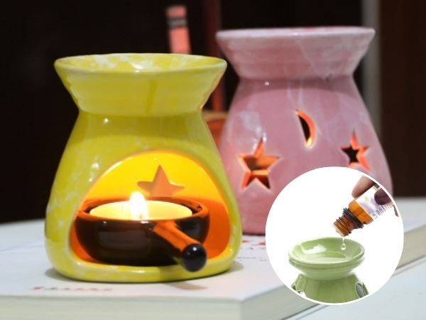 Sử dụng đèn xông tinh dầu khuếch tán hương thơm
